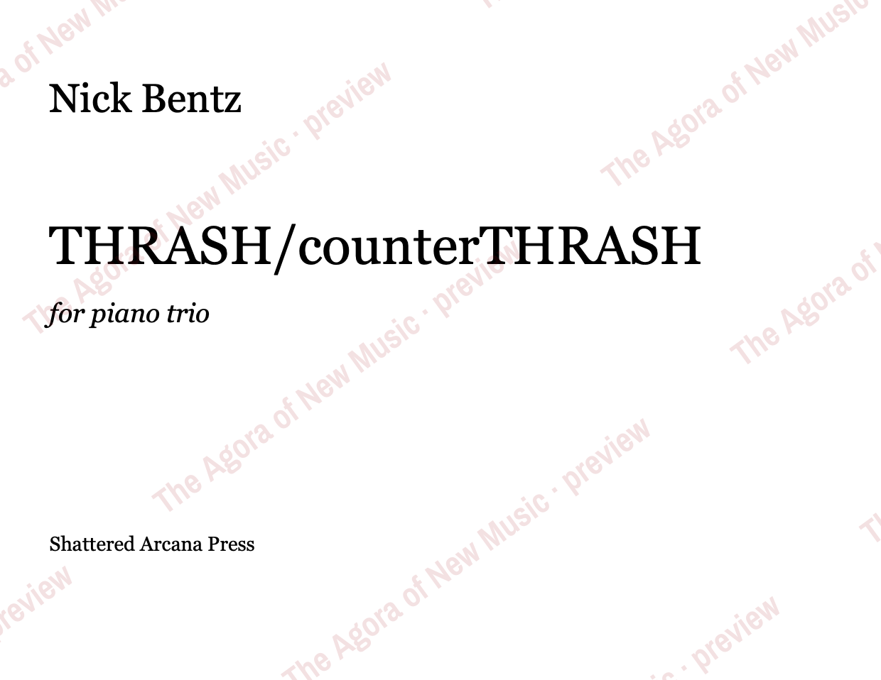 THRASH/counterTHRASH: Performance notes, page 1