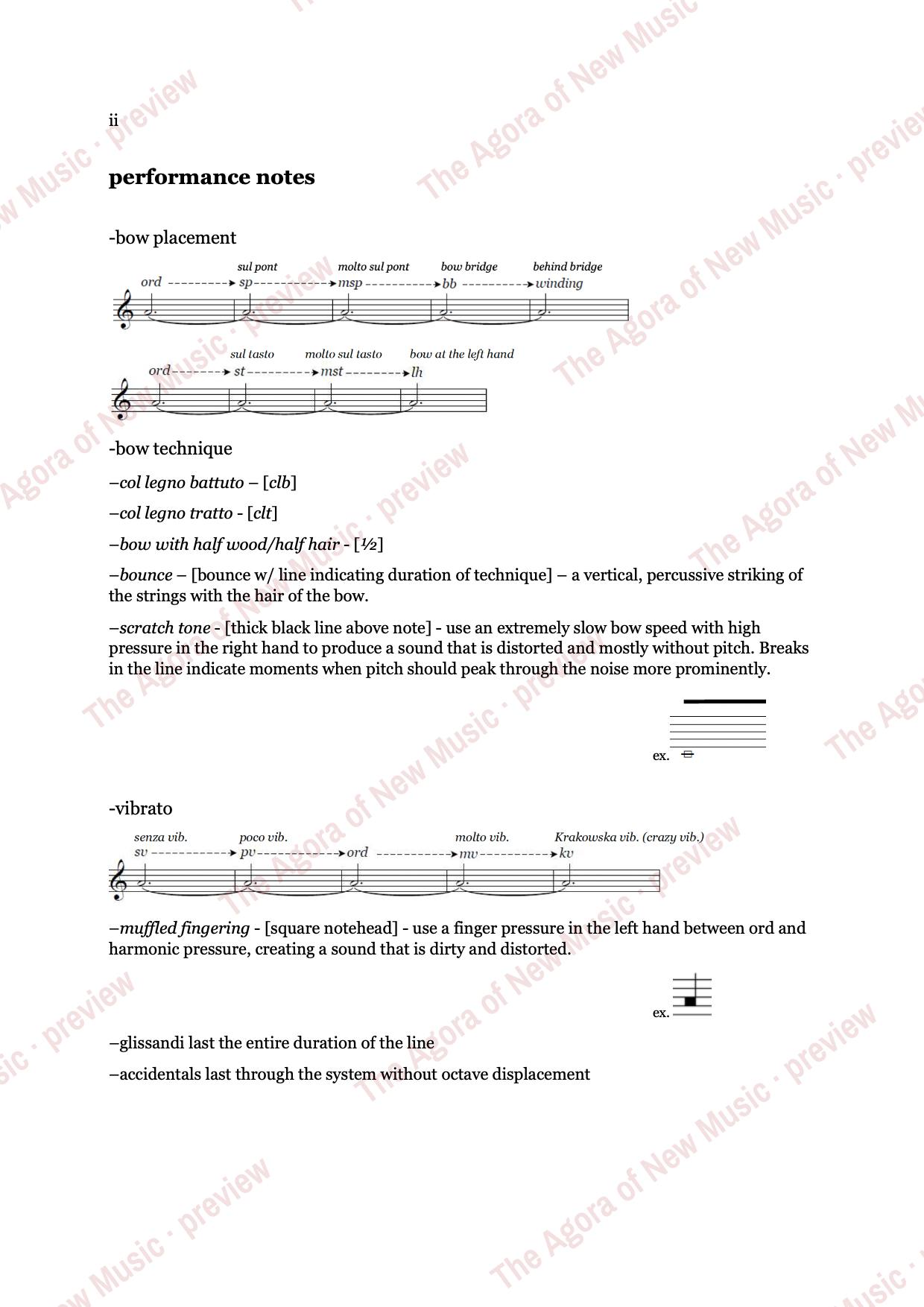 sudden gusts of tortured poignance: Performance notes, page 2