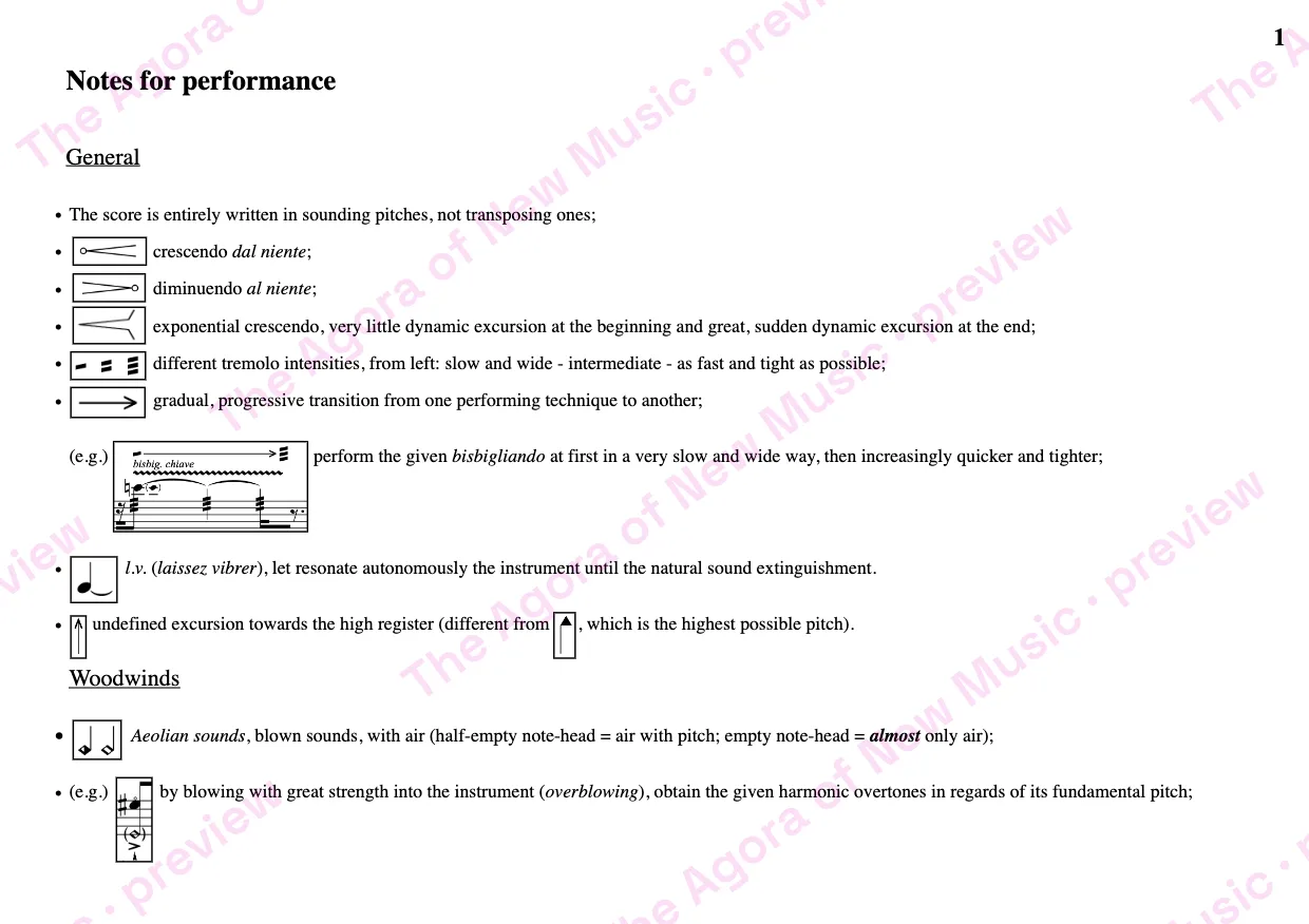 Performance notes, page 3