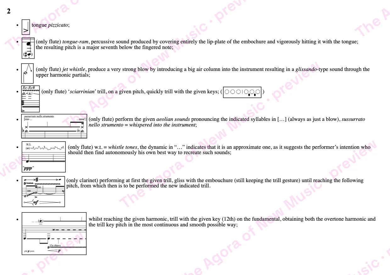 Performance notes, page 4