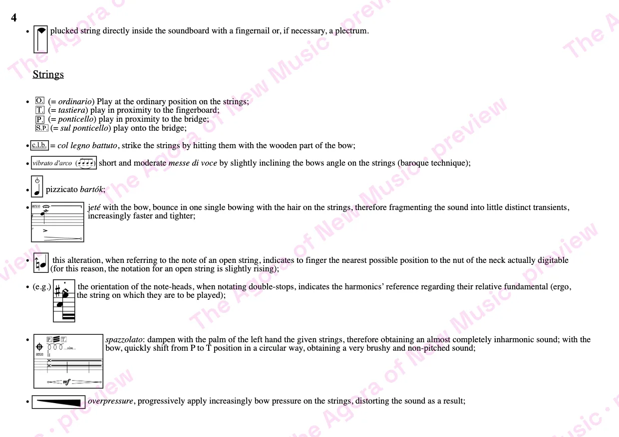 Performance notes, page 6
