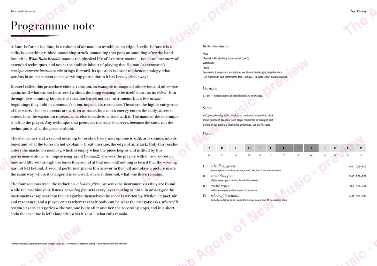 Performance notes, page 2