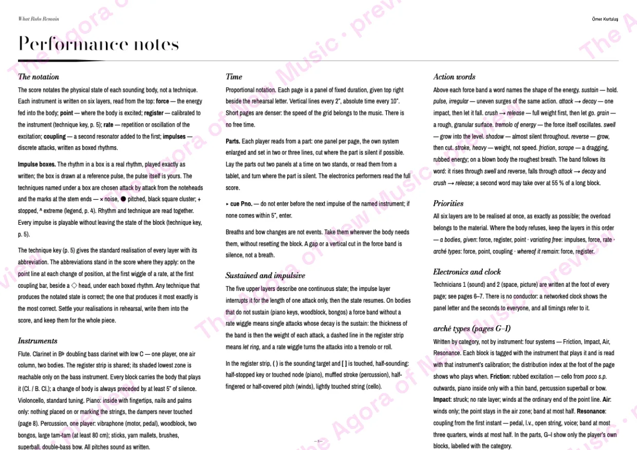 Performance notes, page 3