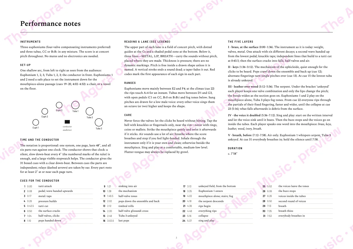 Performance notes, page 3