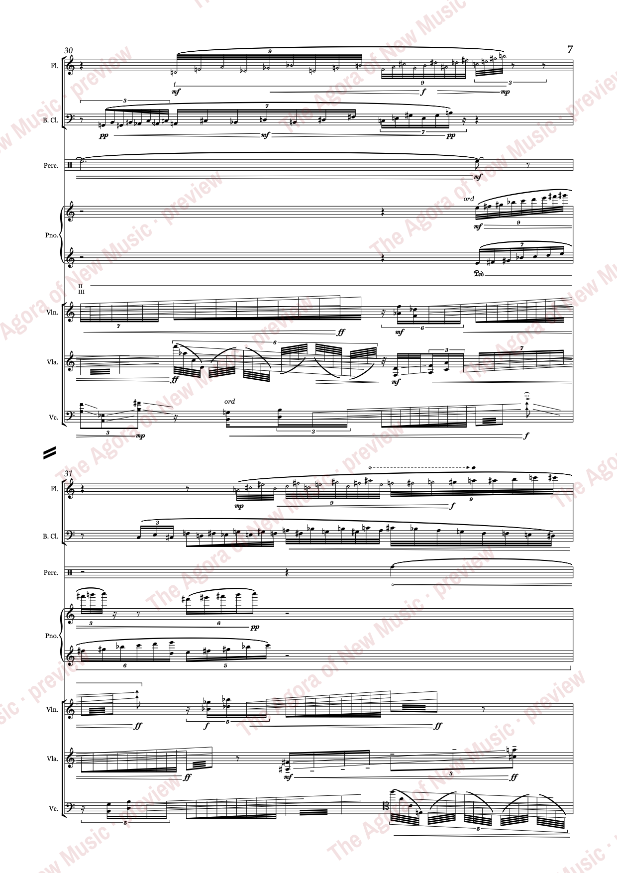a gleaming like ivory...: Score page 11 of 44