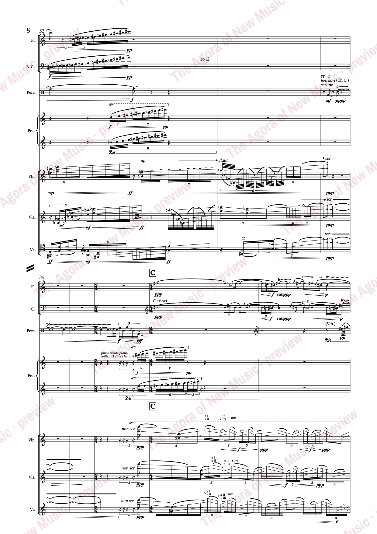 a gleaming like ivory...: Score page 12 of 44