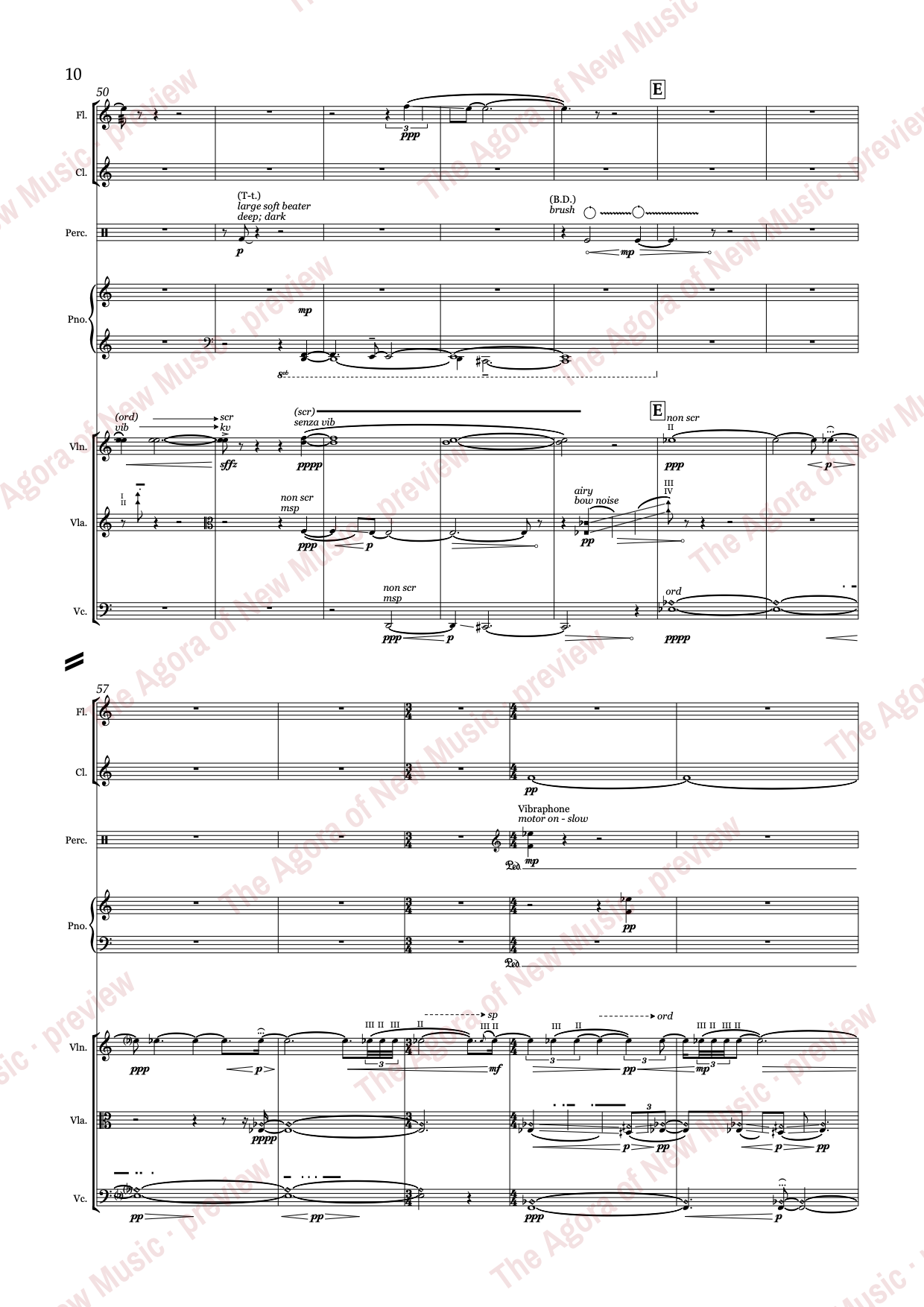 a gleaming like ivory...: Score page 14 of 44