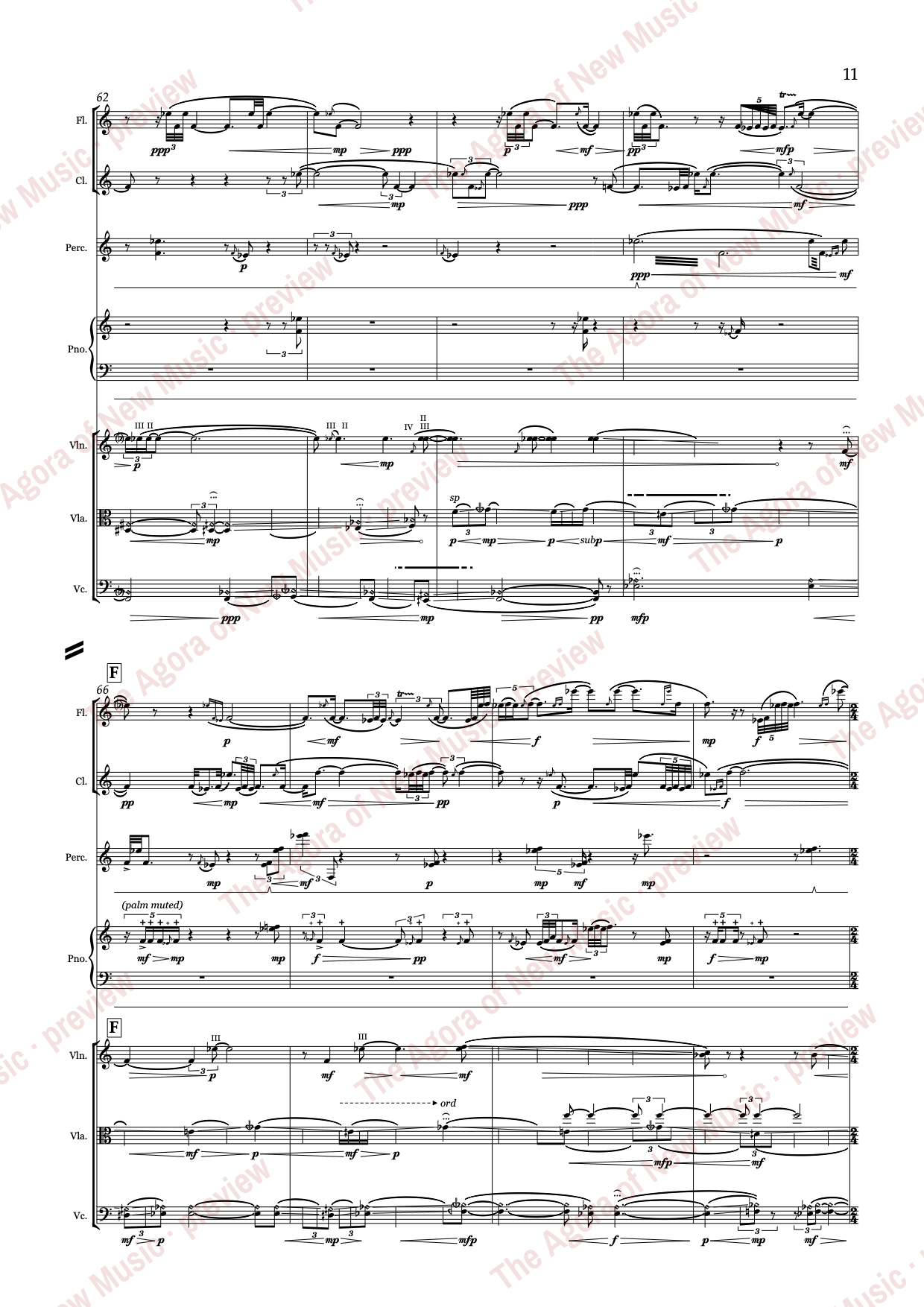 a gleaming like ivory...: Score page 15 of 44