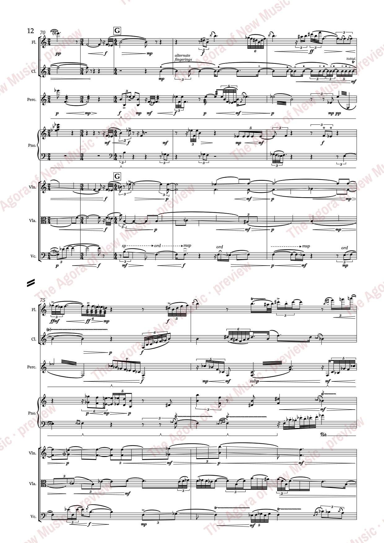 a gleaming like ivory...: Score page 16 of 44