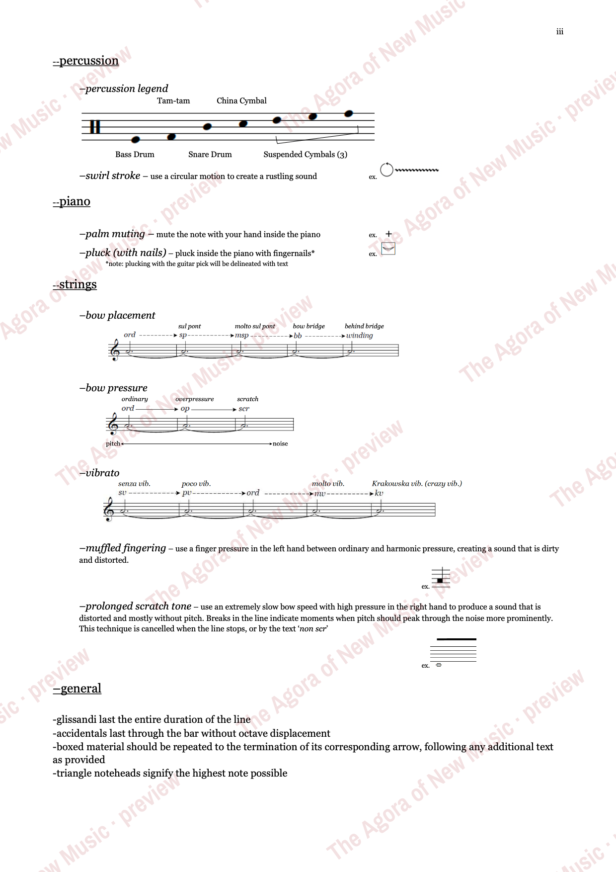 a gleaming like ivory...: Performance notes, page 3