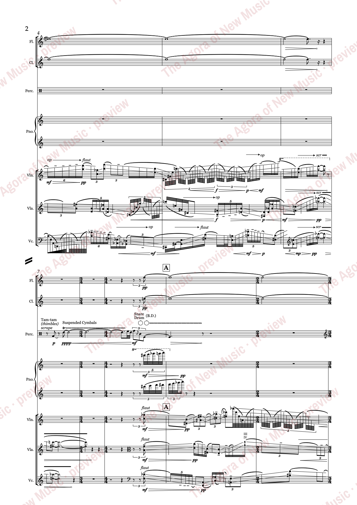 a gleaming like ivory... by Nicholas Bentz: Score page 6 of 44