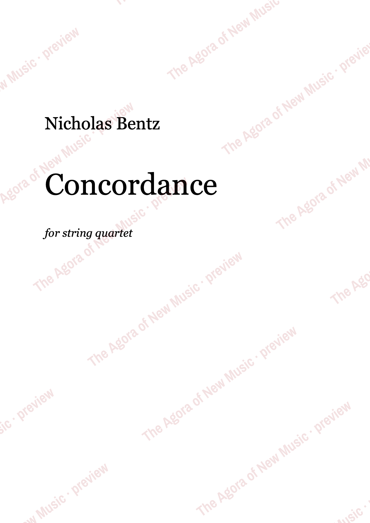 Concordance: Performance notes, page 1