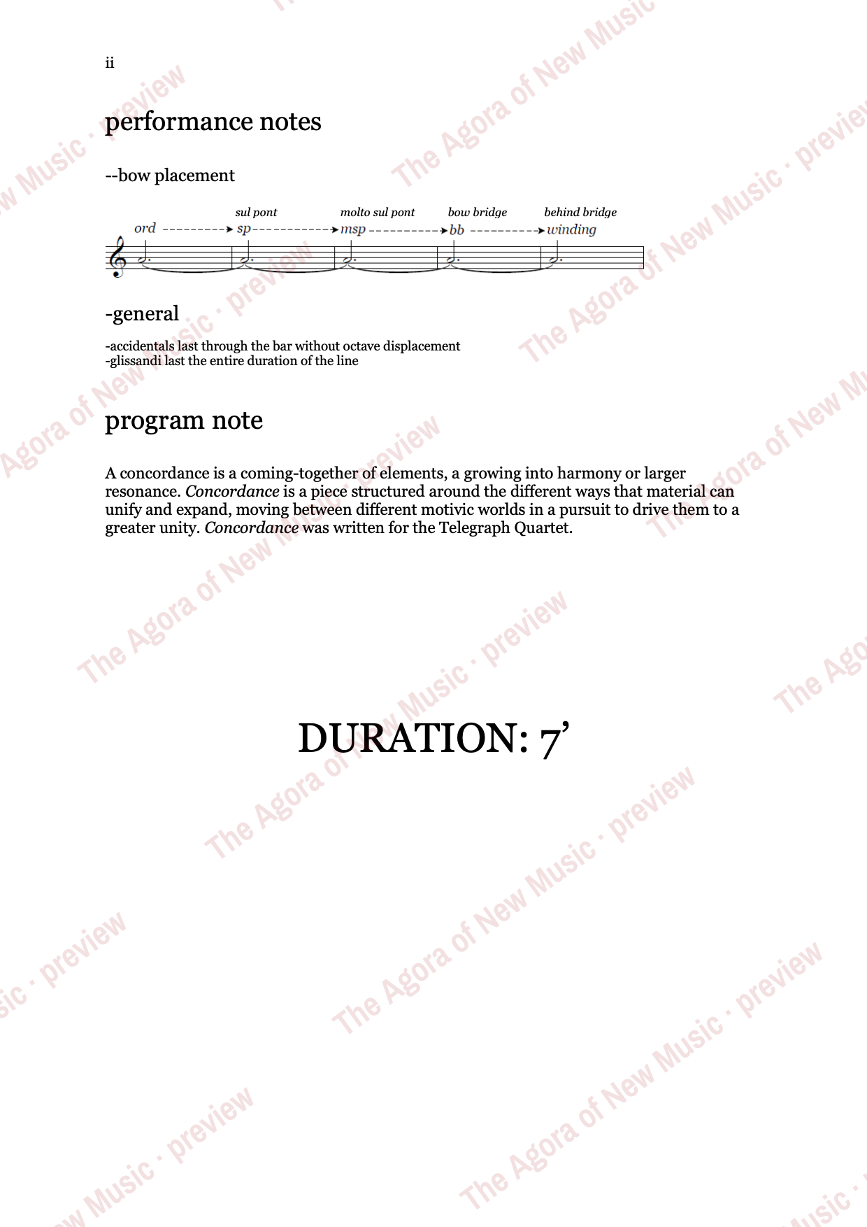 Concordance: Performance notes, page 2