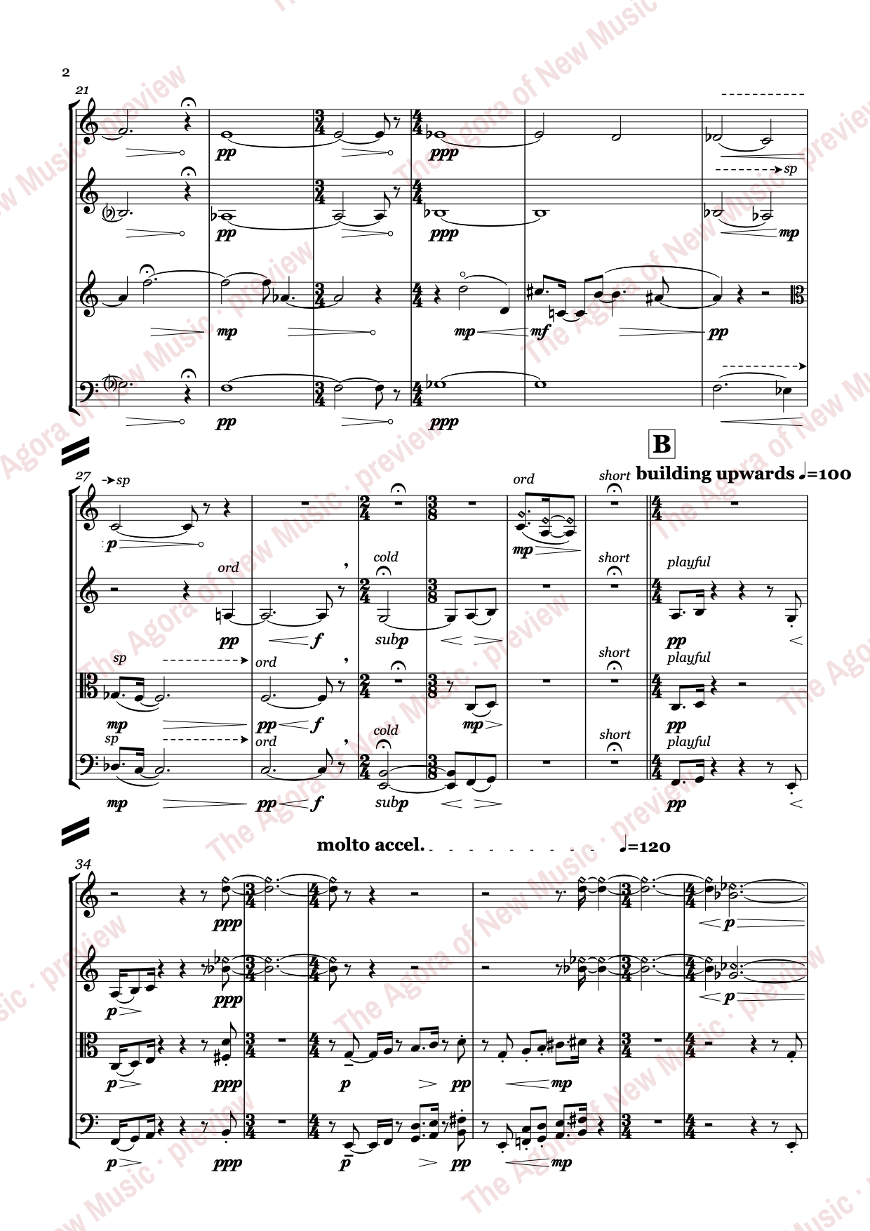 Concordance by Nicholas Bentz: Score page 4 of 18