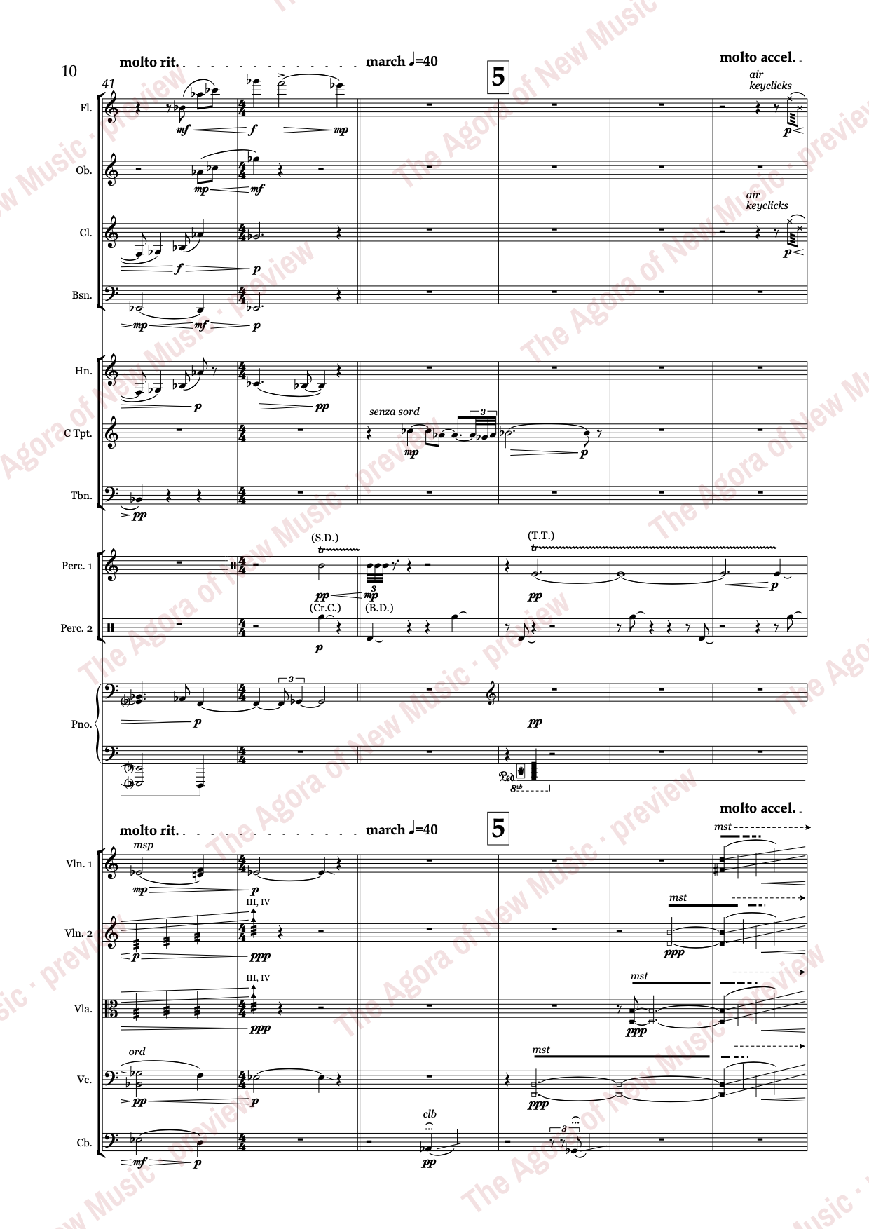 the shifting earth: Score page 14 of 67