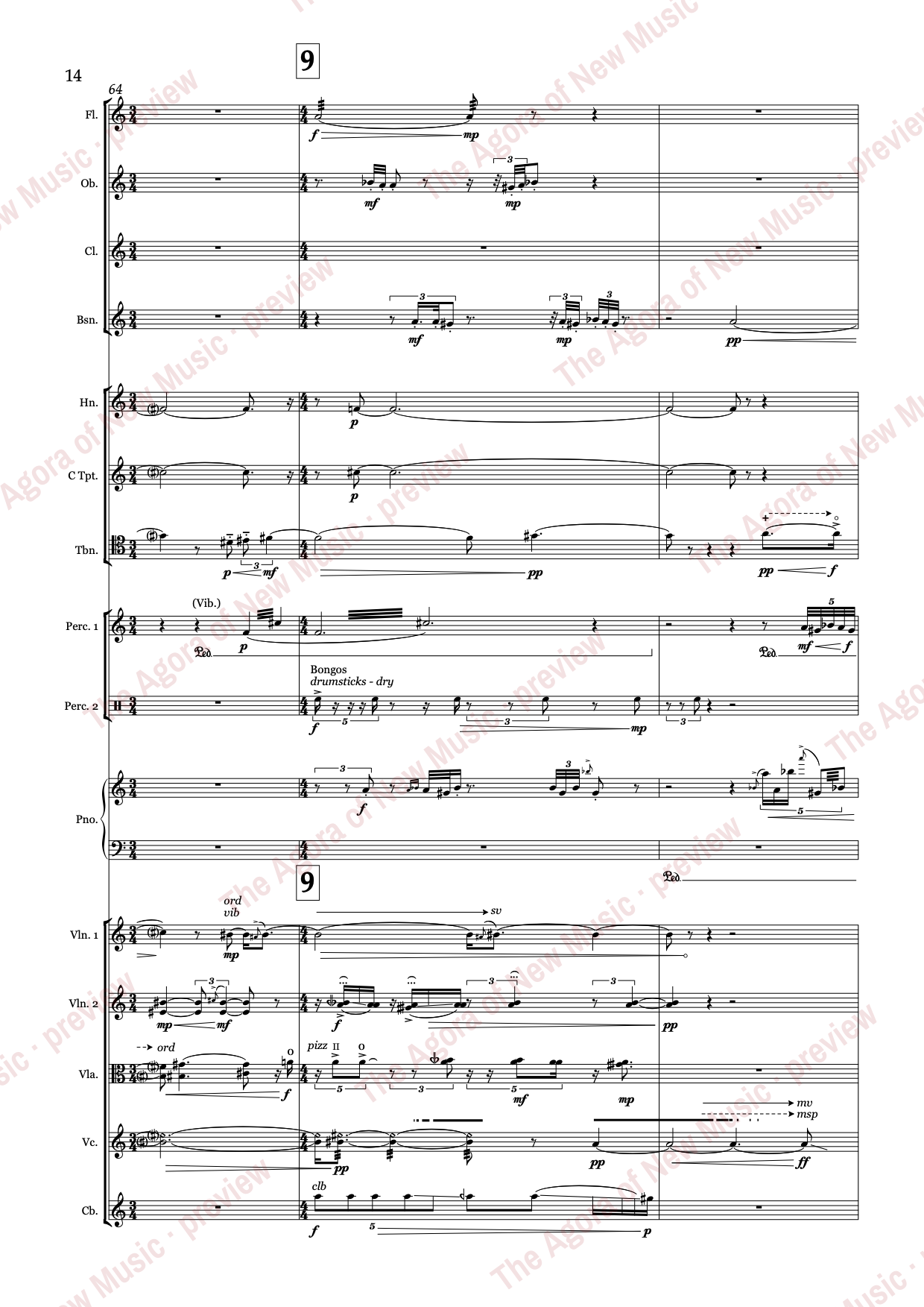 the shifting earth: Score page 18 of 67