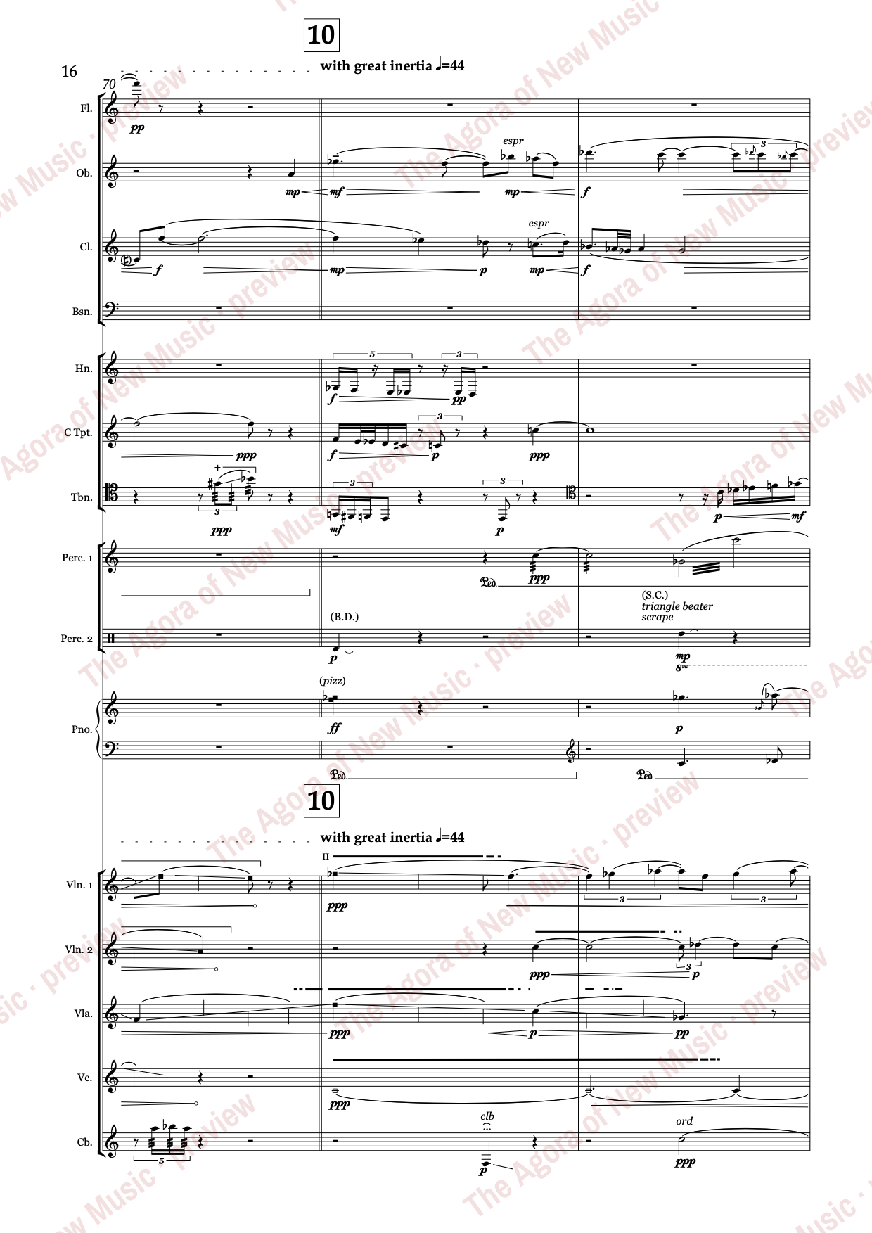 the shifting earth: Score page 20 of 67