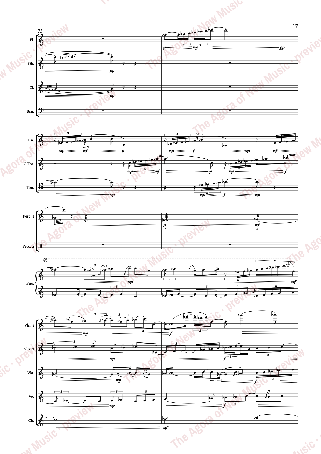 the shifting earth: Score page 21 of 67