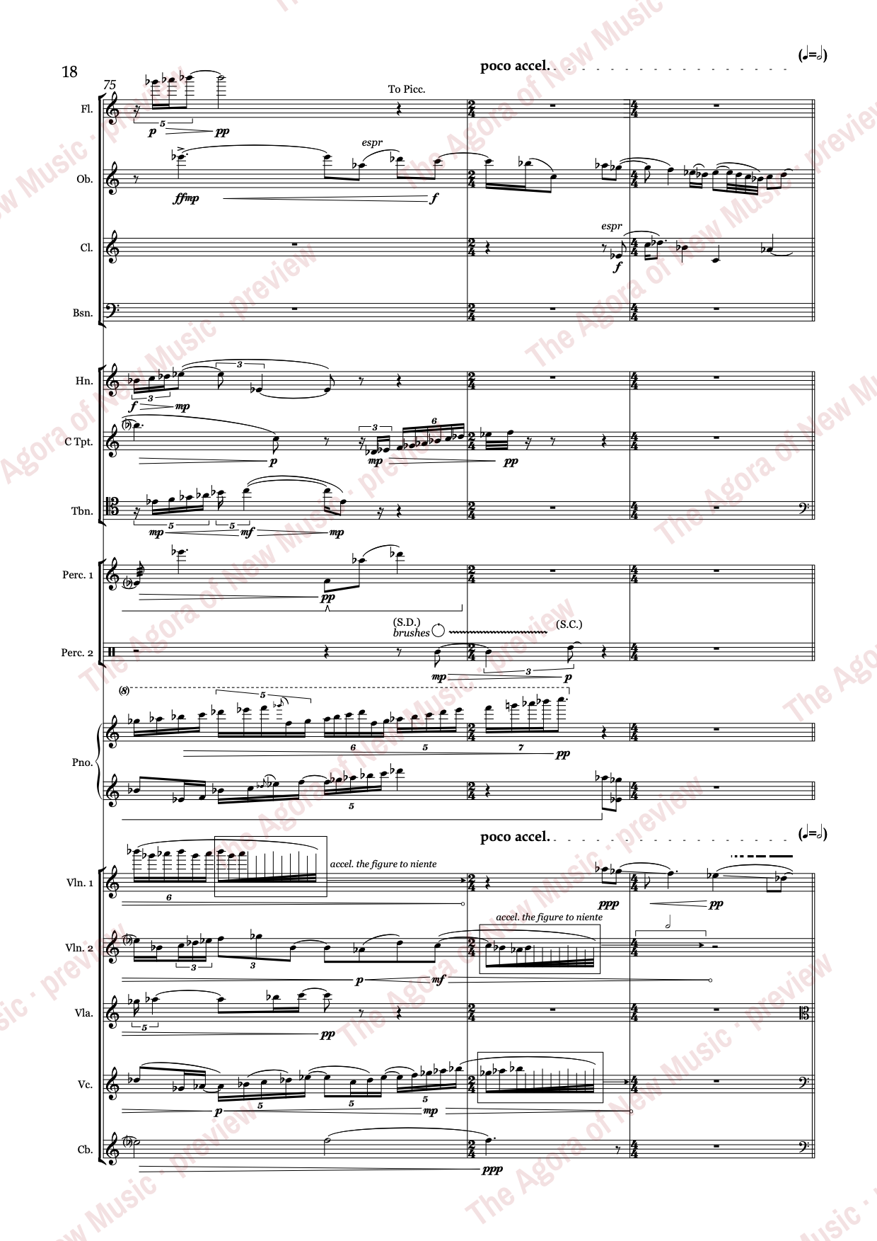 the shifting earth: Score page 22 of 67