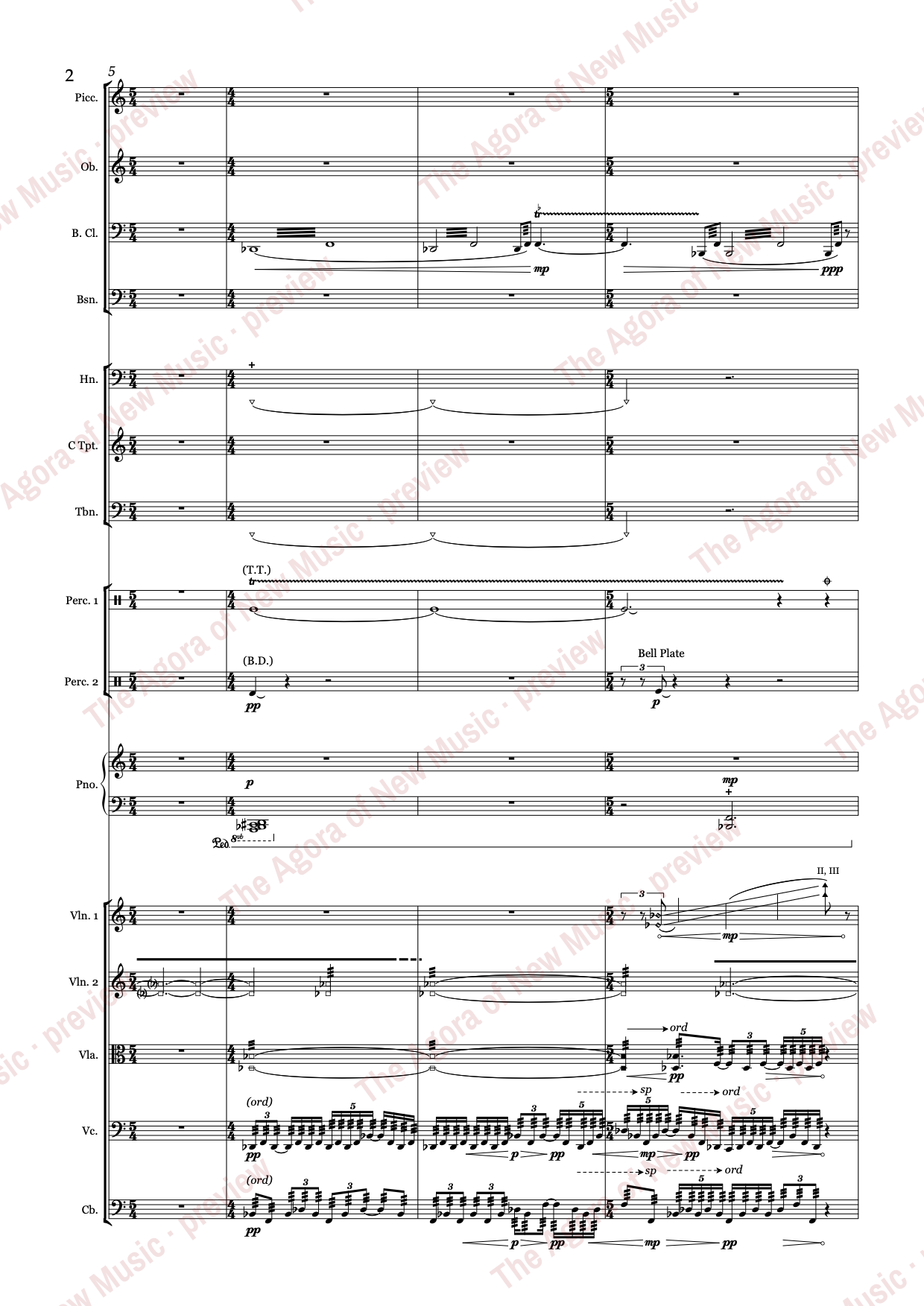 the shifting earth by Nicholas Bentz: Score page 6 of 67
