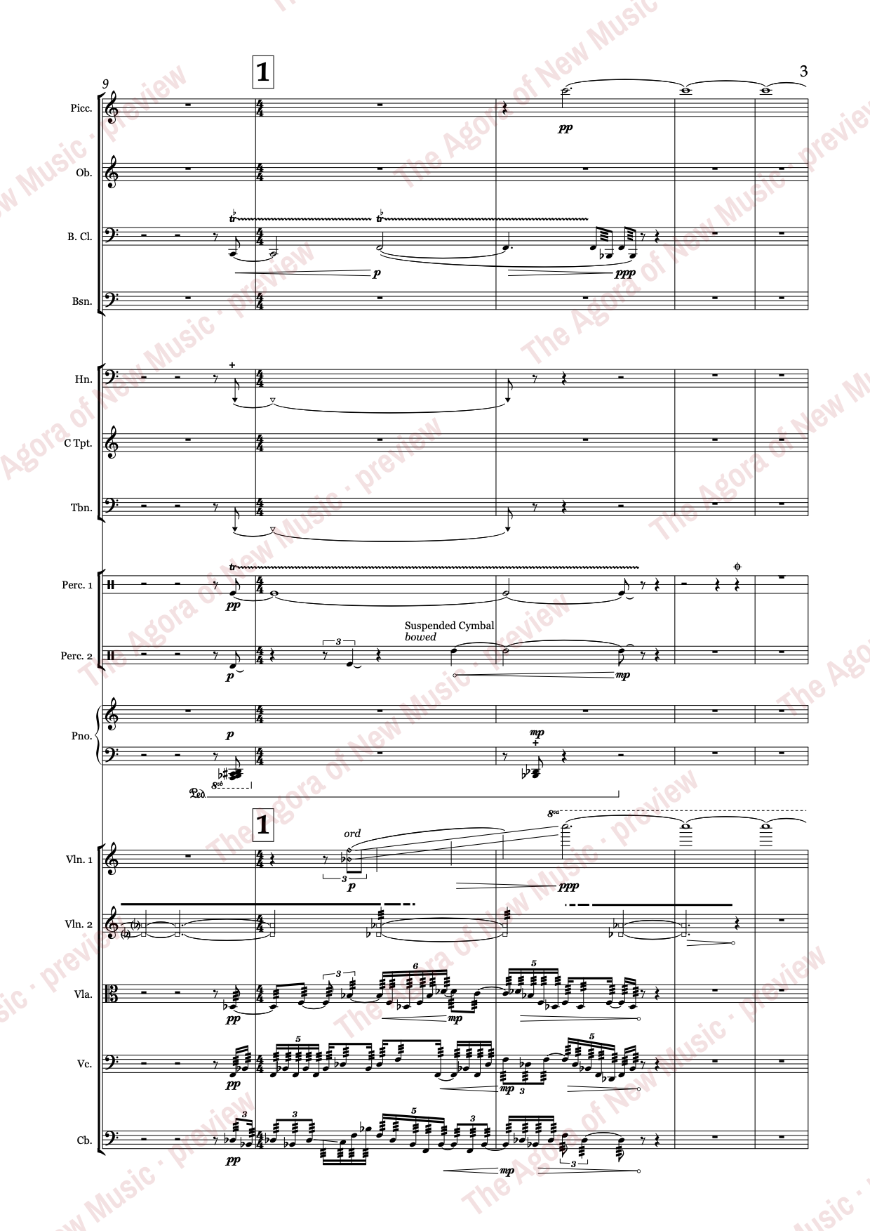 the shifting earth by Nicholas Bentz: Score page 7 of 67