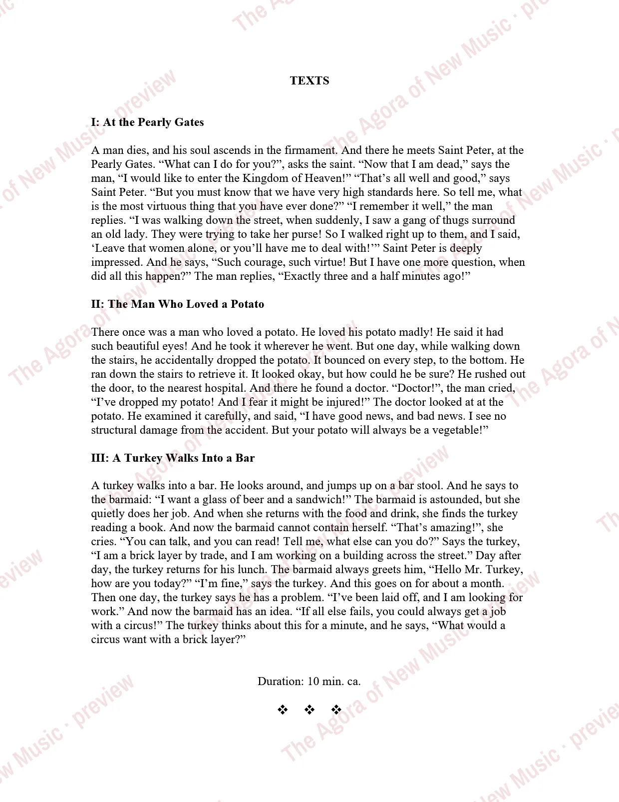 Three Shaggy Dogs (2026) by Colin Eatock: Score page 2 of 32