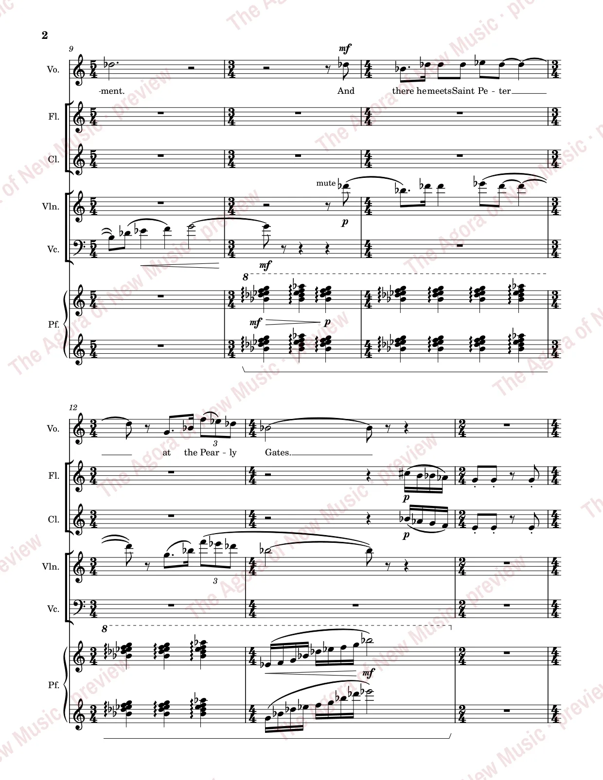 Three Shaggy Dogs (2026): Score page 4 of 32