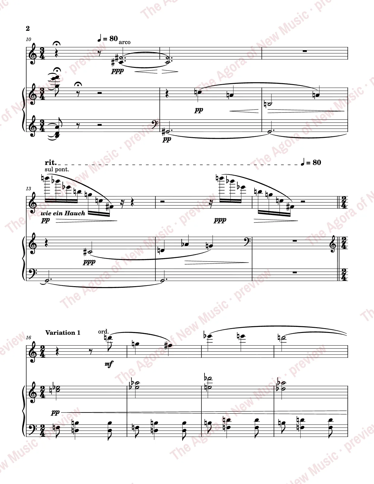 Homage no 1 by Rafael Avila: Score page 4 of 10
