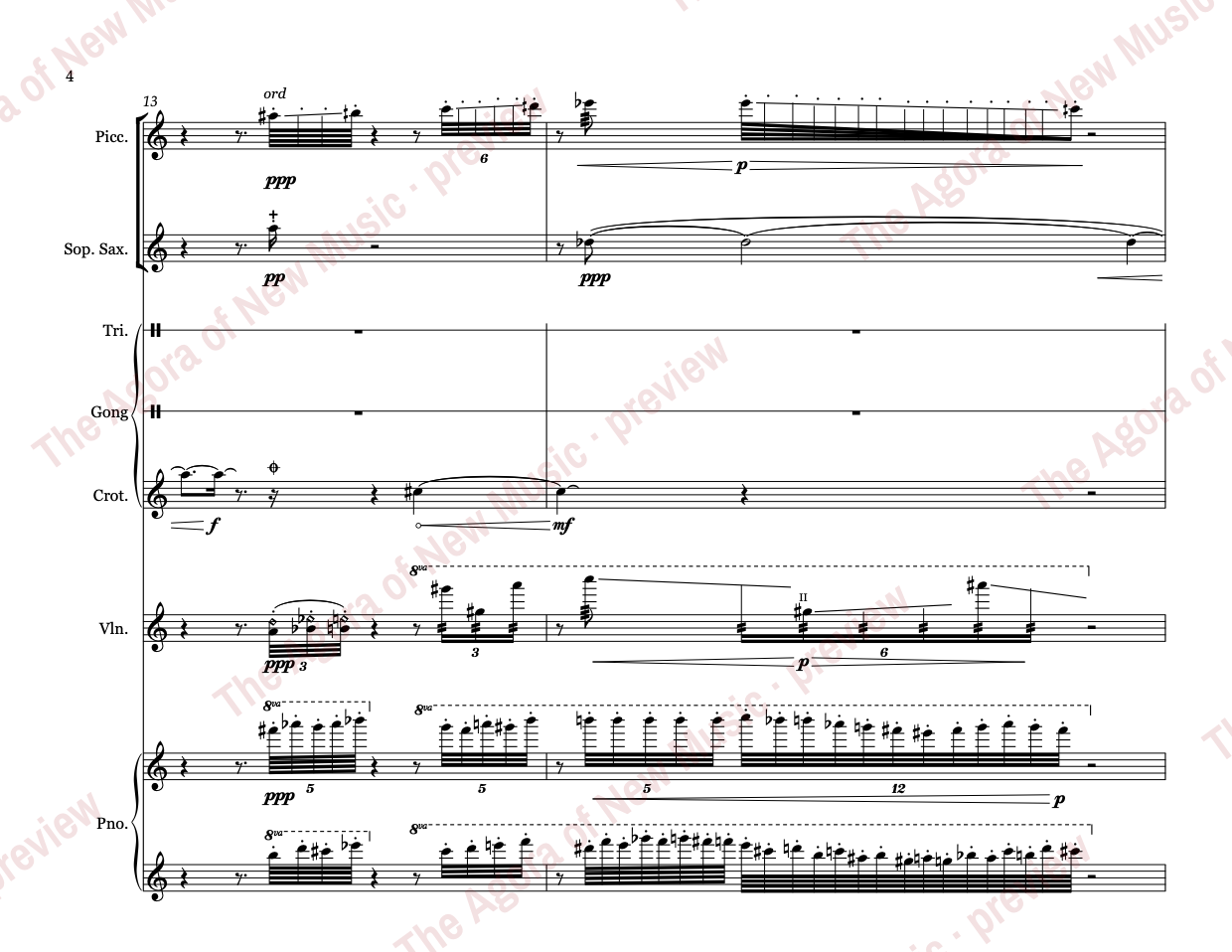 filigree: Score page 10 of 40