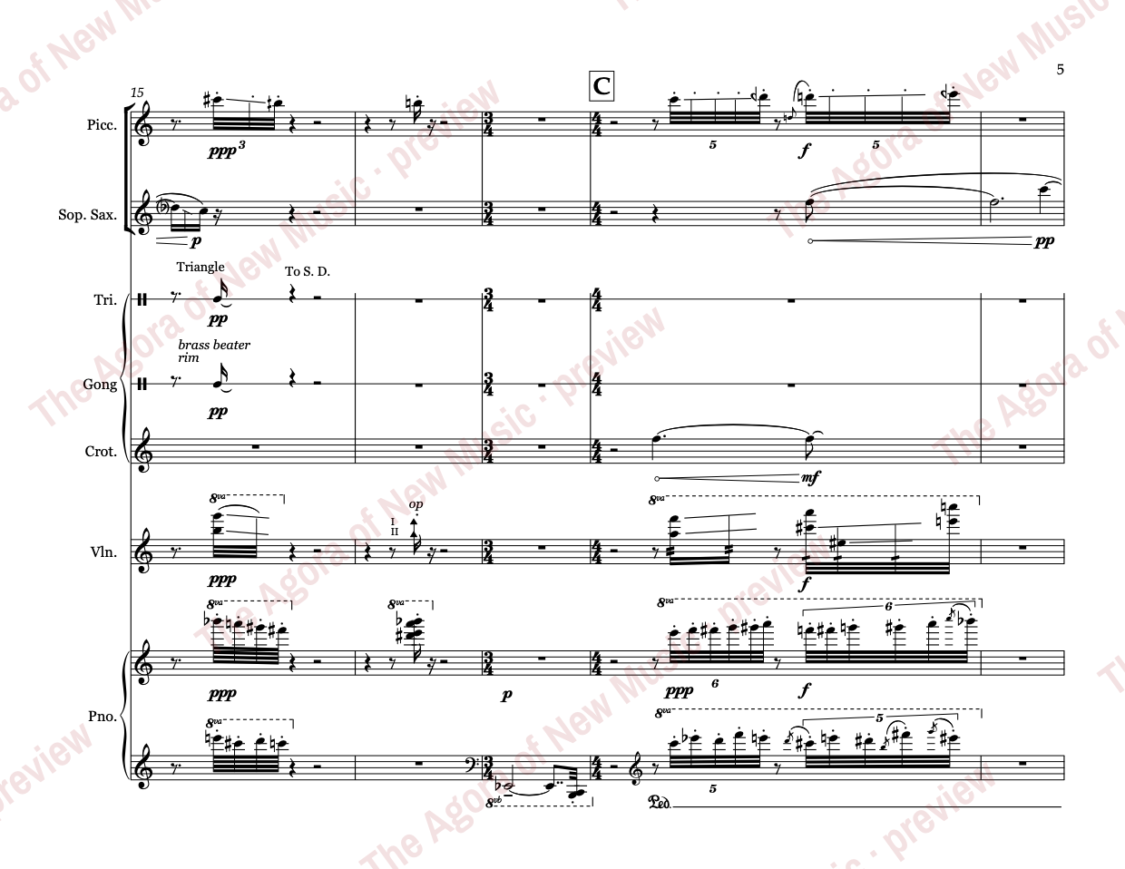 filigree: Score page 11 of 40