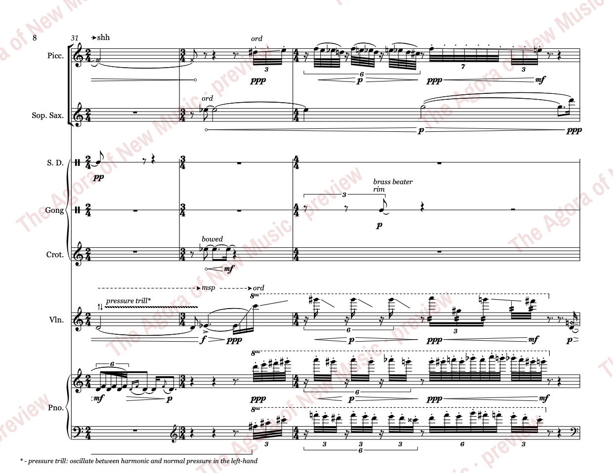 filigree: Score page 14 of 40