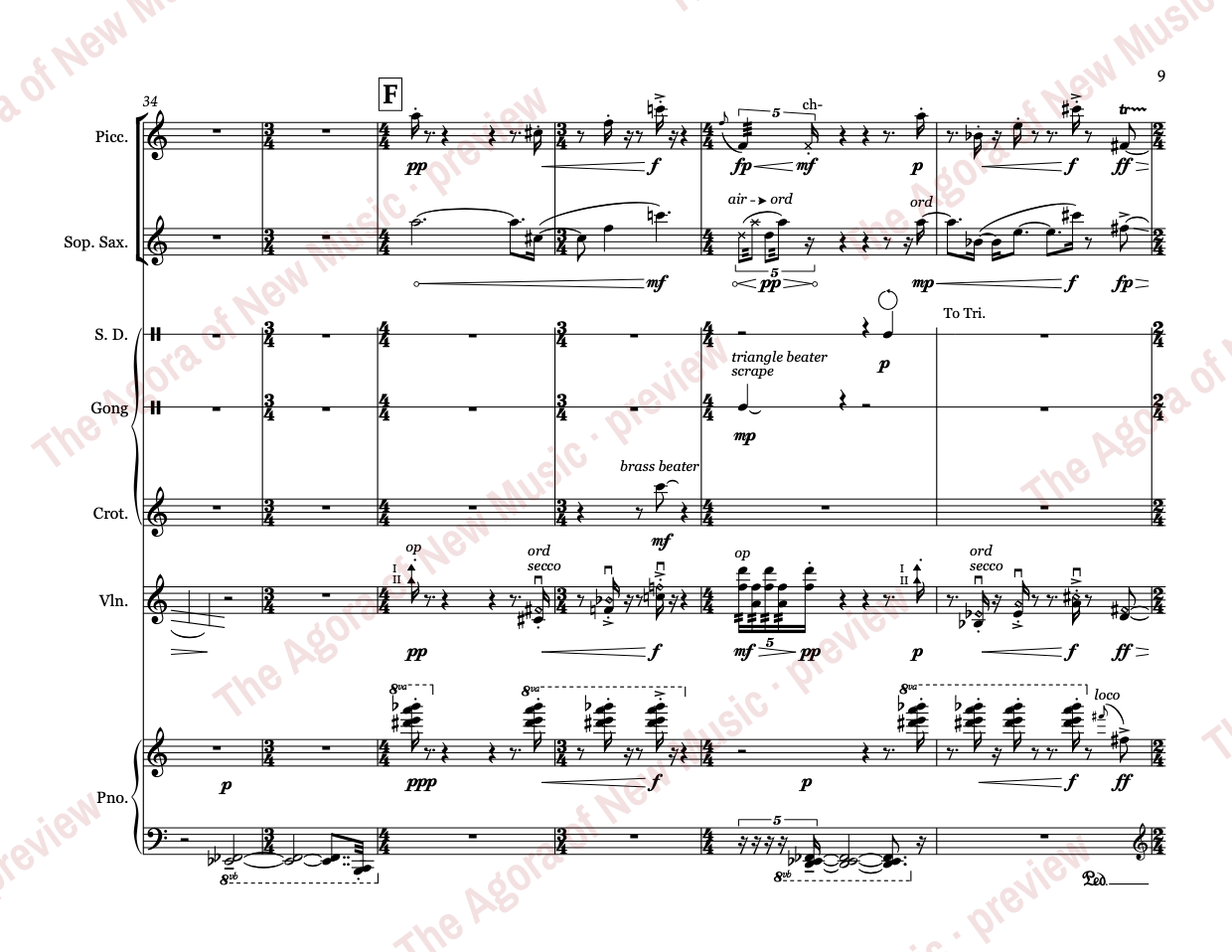 filigree: Score page 15 of 40