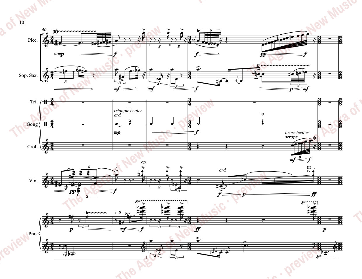 filigree: Score page 16 of 40