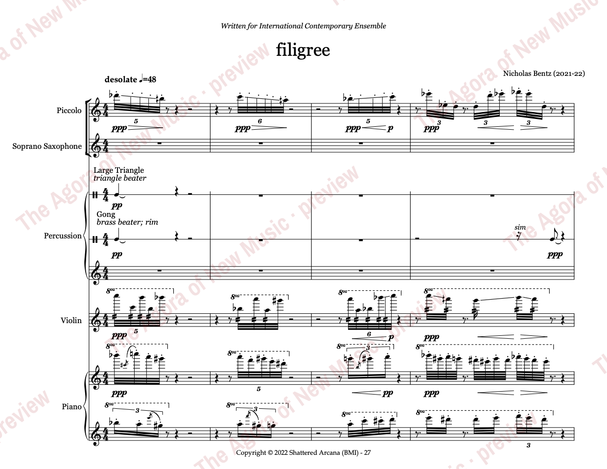 filigree: Score page 7 of 40