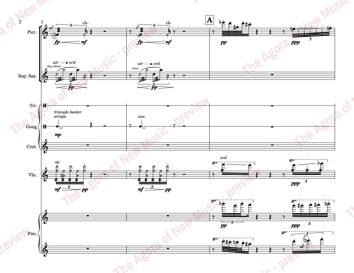 filigree: Score page 8 of 40