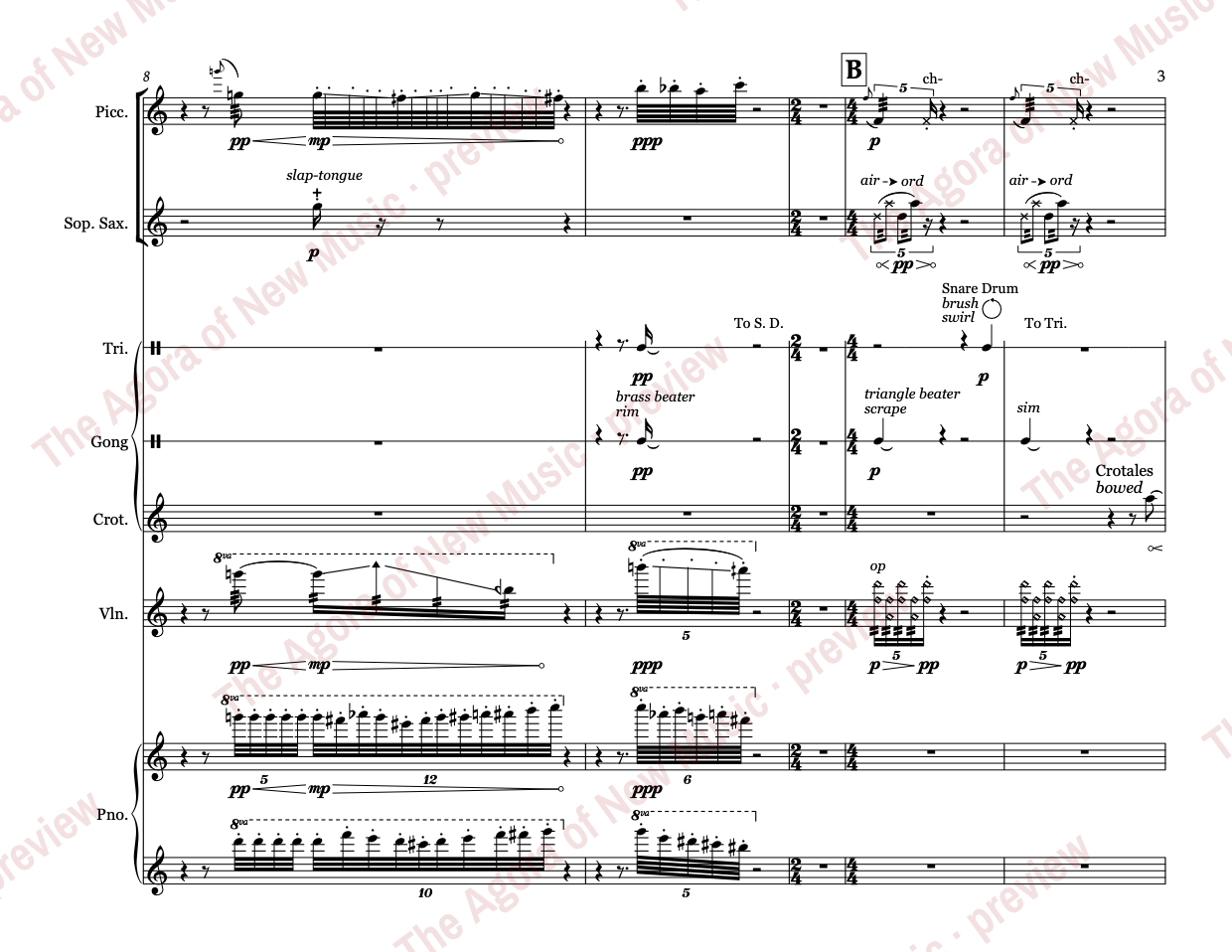 filigree: Score page 9 of 40